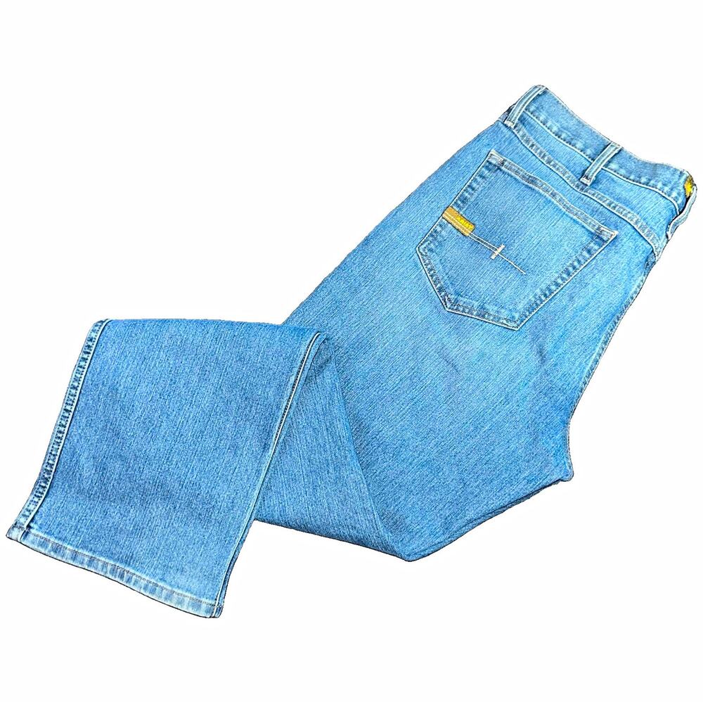 Ariat Rebar Low Rise Bootcut Blue Denim Jeans Men’s Size 38 Medium Wash